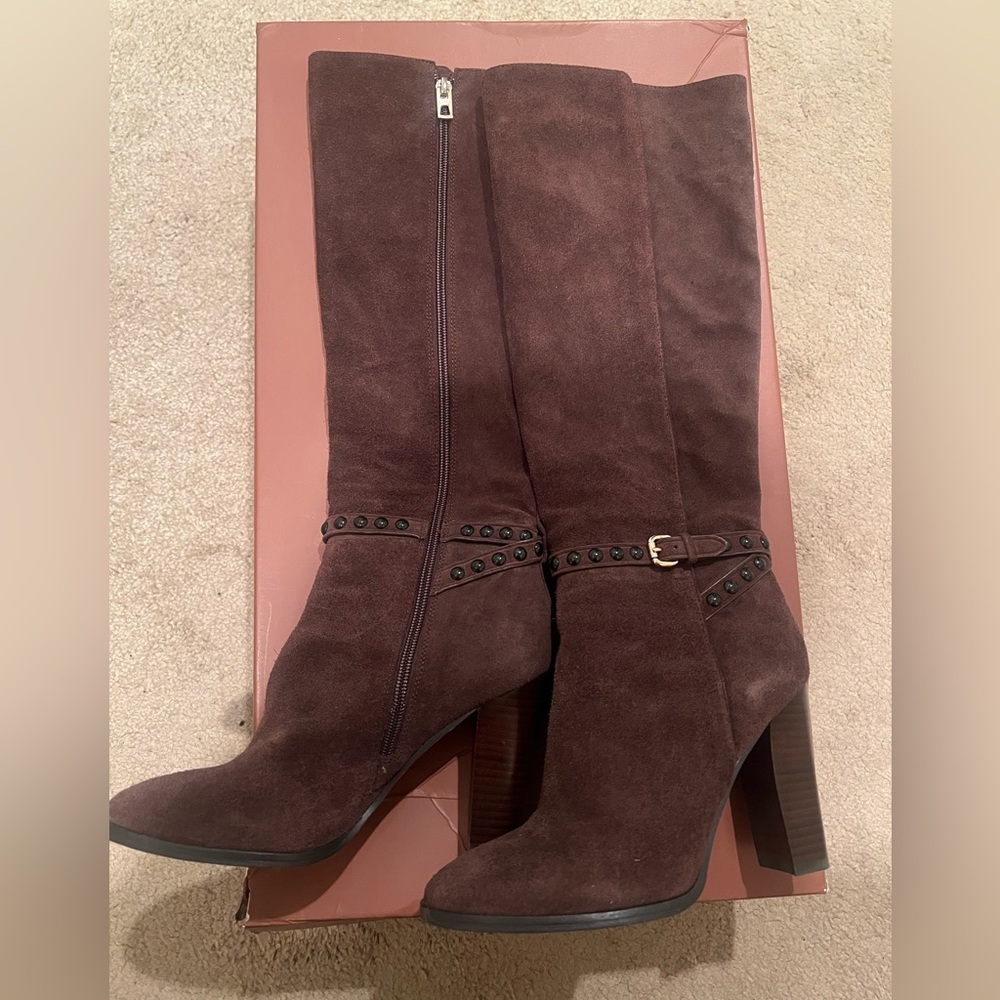 Coach Dark Brown Heeled Boots